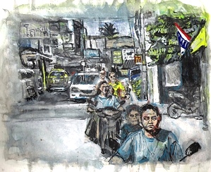 Anthony Augustin Papini - Cambodia Street Scene