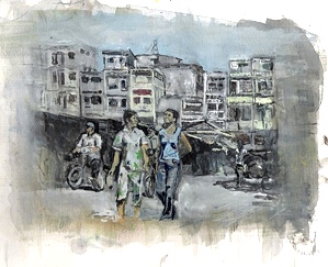 Anthony Augustin Papini -  Streets of Saigon