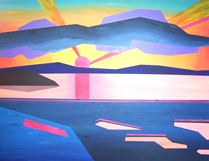 Alicia Surveyer - Ste-Anne Spring Ice Sunset