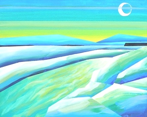 Alicia Surveyer - Ste-Anne Spring Ice Sunset