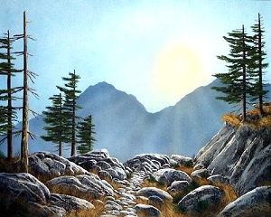 Frank Wilson - Tall Pines From Mountain Trail