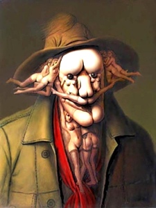 L'Are Etonnant D'Andre Martins de Barros - Le clown aux nues