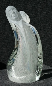 Rudolf Cavalier - Aqua Slag Glass Warrior