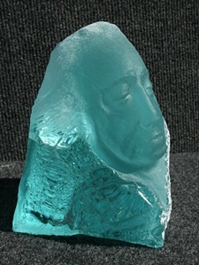 Rudolf Cavalier - Aqua Slag Glass Warrior