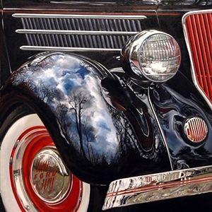 Artist Bobbie Crews | 1941 Buick Classic Car Painting