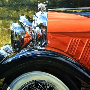 Artist Bobbie Crews | 1941 Buick Classic Car Painting