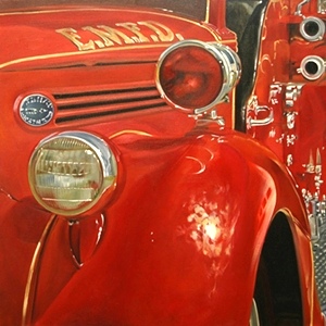 Artist Bobbie Crews | 1937 Fire Engine